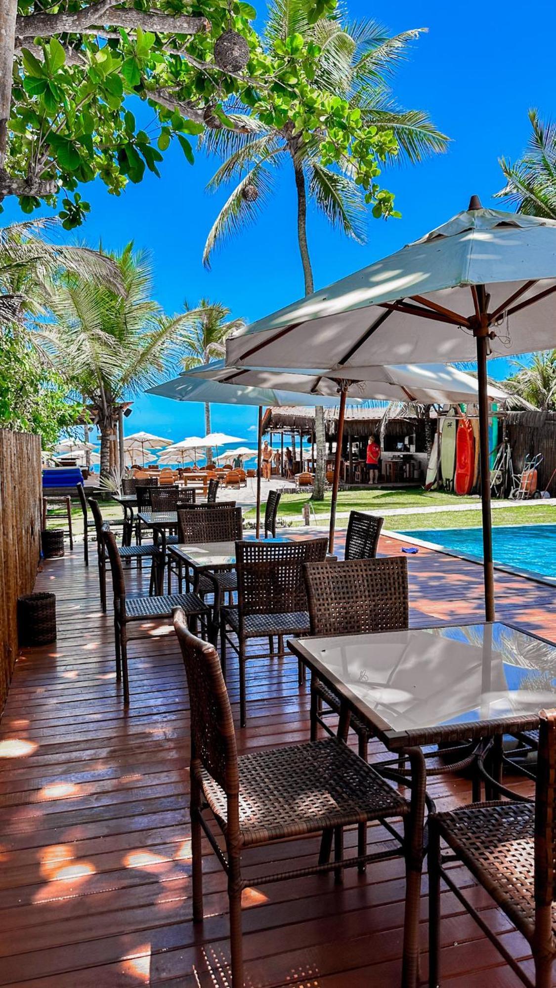 Pousada Villa Zena - Frente Ao Mar - Pe Na Areia Порту-Сегуру Экстерьер фото