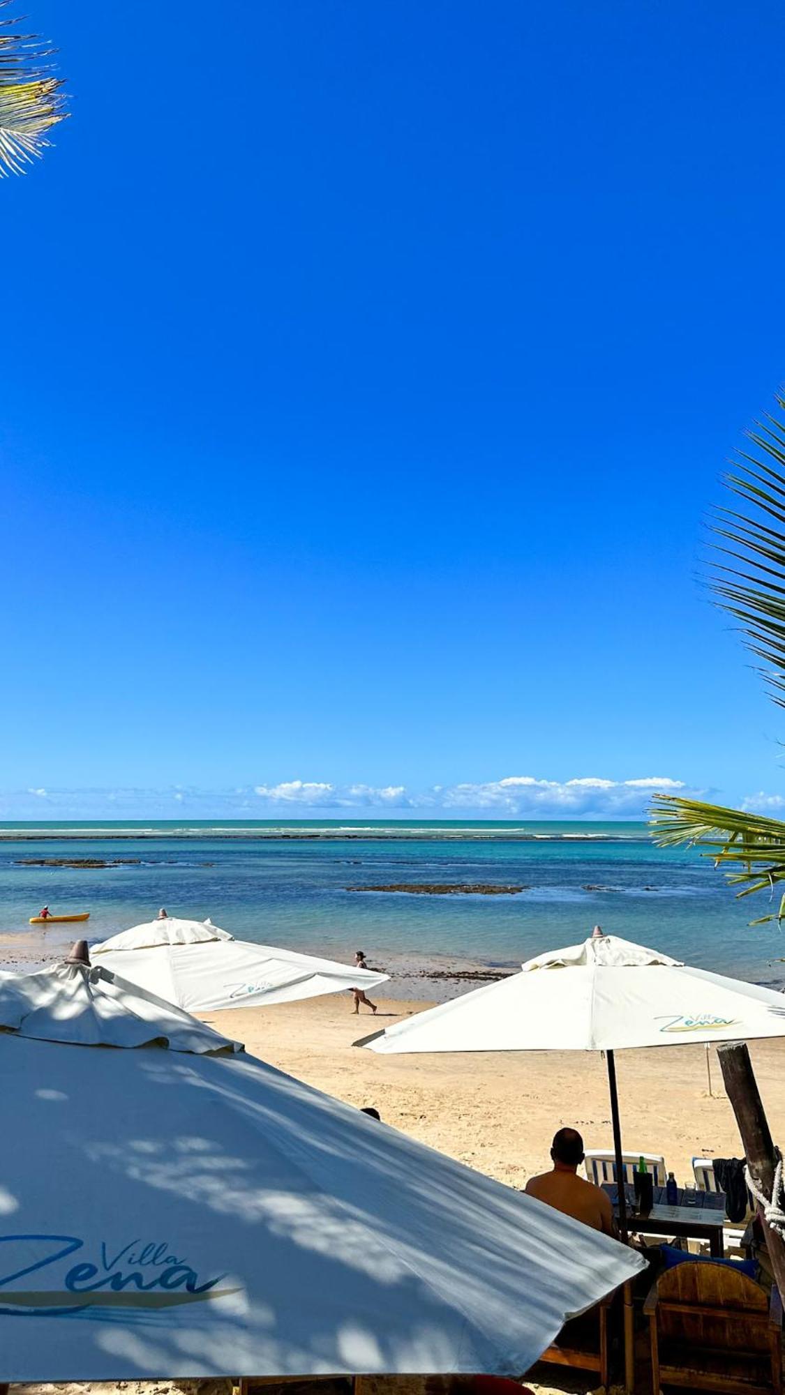 Pousada Villa Zena - Frente Ao Mar - Pe Na Areia Порту-Сегуру Экстерьер фото